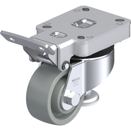 Blickle Swvl Plt Cstr, Nyln, 3-1/8", 660lb., Trck Lk HRLK-SPOG 80K
