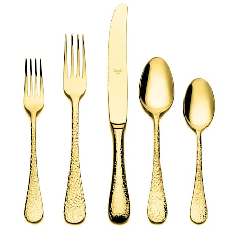 Mepra Epoque Gold Flatware  Set - 5 Pcs. 106822005O