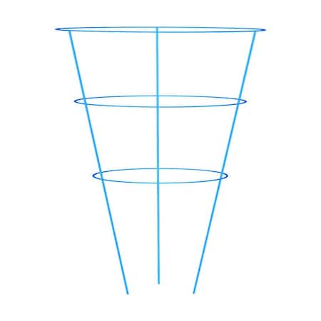 Panacea Vibrant 42 in. H X 16 in. W Assorted Steel Tomato Cage 89901AC