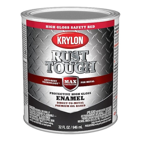 Krylon Alkyd Coating, Paint, Solvent, Safety Red K09712008
