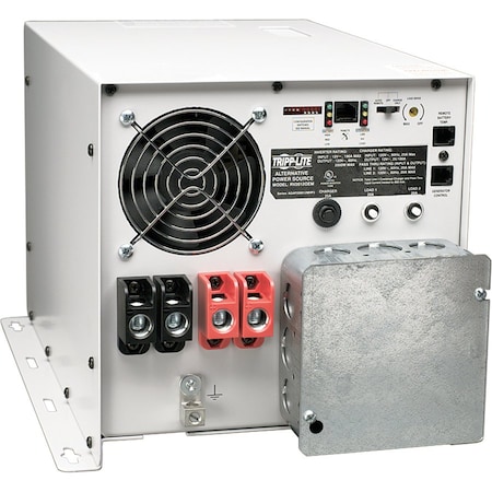 Tripp Lite Power Inverter and Battery Charger, Pure Sine Wave, 6,000 W Peak, 3,000 W Continuous, 1 Outlets RV3012OEM