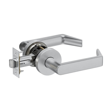 Schlage Grade 2 Passage Tubular Lock, Non-Keyed, Rhodes Lever, A Rose, Satin Chrome Finish PT10 RHOA 626