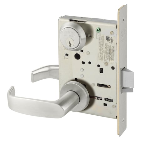 Sargent Grade 1 Classroom Mortise Lock, L - Lever, LN - Rose, Satin Stainless Steel 8237 LNL 32D