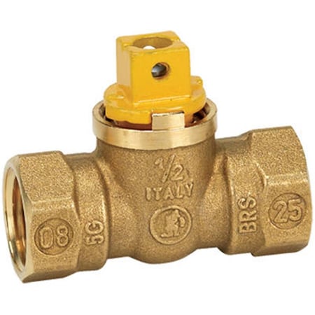 Gourmetgalley VGV1FSB3BB 0.5 in. Brass Gas Ball Valve GO581859
