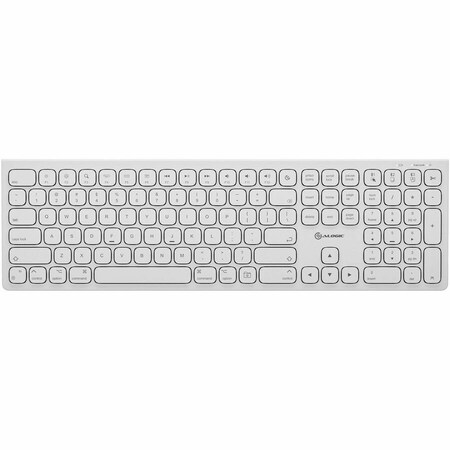 Alogic ECHELON USB-C RECHARGEABLE BLUETOOTH FULL SIZE KEYBOARD FOR MAC (WHITE), US ASKBT3M