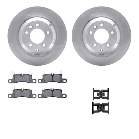 Dynamic Friction Co DFC Rotors with EURO 5000 Ceramic Brake Pads includes Hardware 6612-02049
