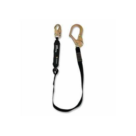 Miller Welding Lanyard, 6ft L, Snap hook, Rebar Hook Anchor, Flame Resistant Web, 1 Leg 493-FPLWLL-SUS