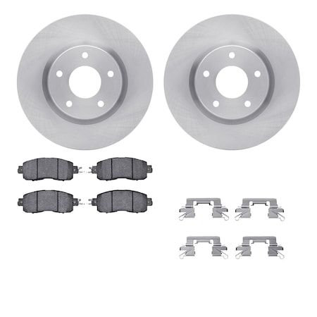 Dynamic Friction Co DFC Brake Rotor with 5000 Brake Pads and Hardware Kit 6512-67423