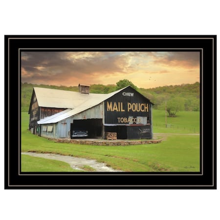 Homeroots Mail Pouch Barn 5 Black Framed Print Wall Art 406913