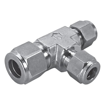Ham-Let Tee, SS, Tube 1/2", Tube 1/4", Tube 1/2" 764LR SS 1/2 X 1/4X 1/4