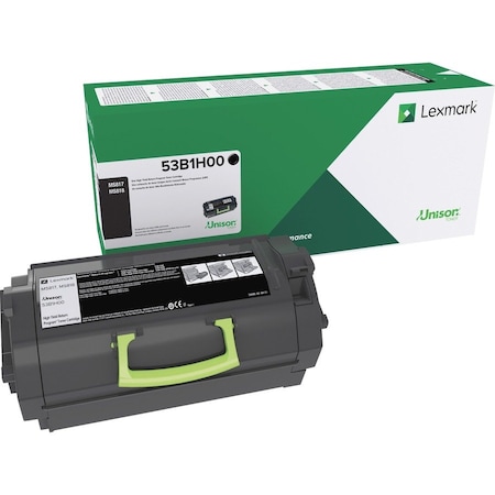 Lexmark High Yield Black Toner Cartridge 25K YLD 53B1H00