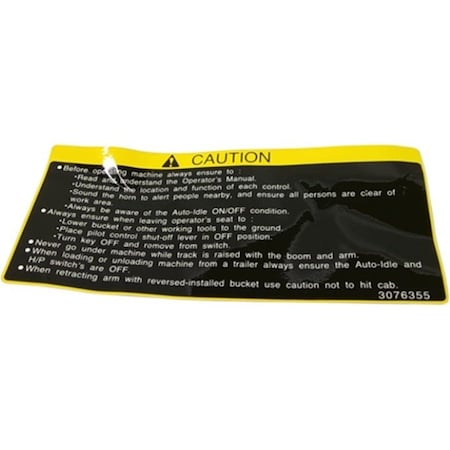 John Deere LABEL, JOHN DEERE OEM 3076355 3076355