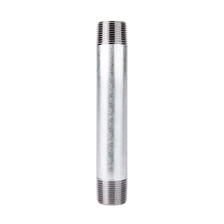 Stz Industries 3/8 in. MIP each X 3/8 in. D MIP Galvanized Steel 6 in. L Nipple 309UP38X6