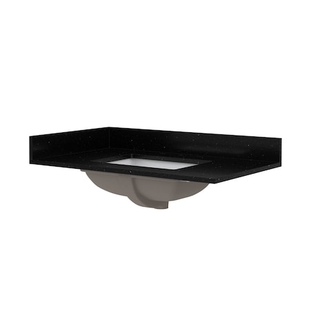 Craft And Main Quartz Vanity Top, 37x22 in QZ37228BGR