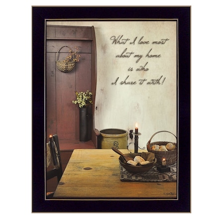 Homeroots What I love Most 4 Black Framed Print Kitchen Wall Art 404662