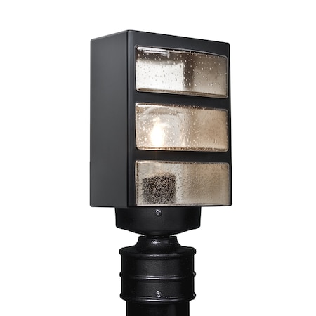 Besa Lighting Costaluz, 3513 Series Wall Sconce, Black/Smoke Bubble, Finish, 1x75W Incandescent 351358-POST