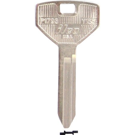 Ilco Chrysler Nickel Plated Automotive Key Y155 / P1793, 10PK IAL01448032