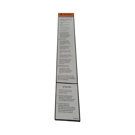 Cnh DECAL, CNH OEM 87422782 87422782