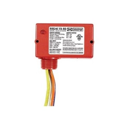 Functional Devices-Rib Enclosed Relay, 10A, SPDT, Polarized RIB24C-FA-RD