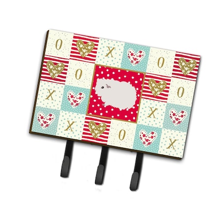 Carolines Treasures 6 x 2 x 9 in. Merino Guinea Pig Love Leash or Key Holder CK5430TH68