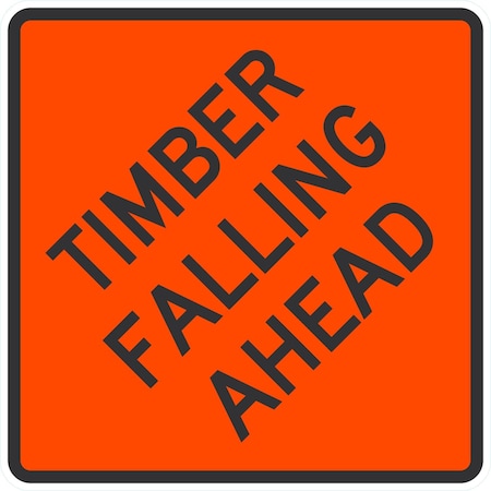 Lyle Timber Falling Ahead, 24x24, Engineer Grade, Orange G-12816-EG_24x24