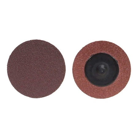 Norton Co Quick-Change Disc: TR (Type III), 3 in Dia, 80 Grit, Aluminum Oxide, Coated 8834164502
