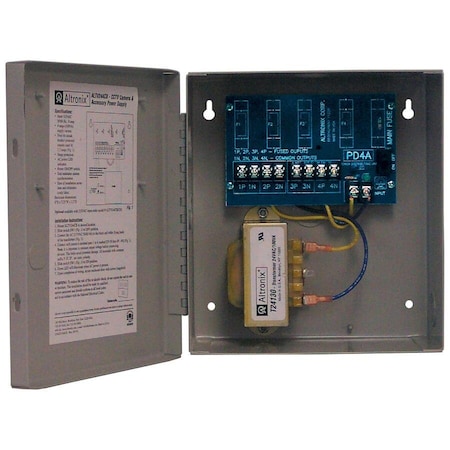 Altronix Power Supply 4PTC 24Vac at 4A ALTV244CB