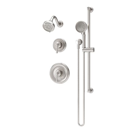 Symmons Braston HydroMersion Double Handle Shower Trim Kit with Hand Spray 5895STN15TRM