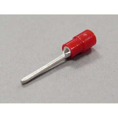 Nichifu Eco-Friendly Polycarbonate Insulated Pin Terminals, AWG 22-16 TMEX TC-1.25-16S-RED