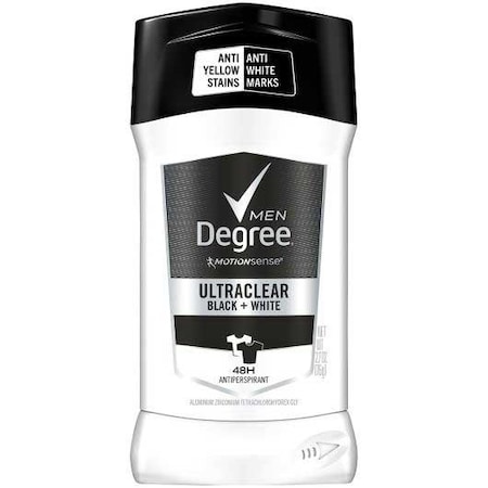 Degree Men Motion Sense UltraClear Black Plus White Anti Perspirant Deodorant, 2.7 Ounce, 12PK 58708