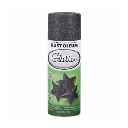 Rust-Oleum Glitter Spray Gloss Midnight Black 10.25 oz Midnight Black 299424