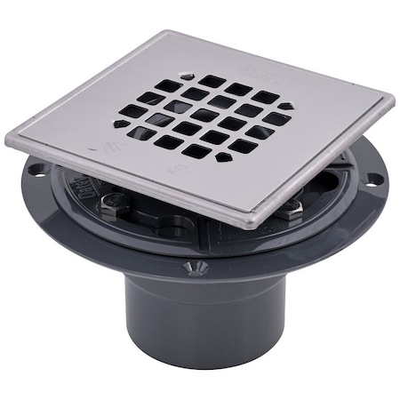 Oatey Shower Drain Pvc W/Strainer 42264/42237