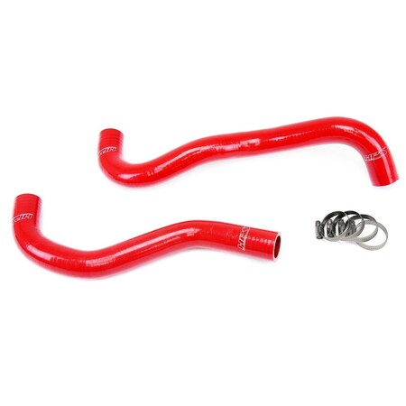 Hps Performance High Temp Reinforced Silicone Radiator Coolant Hose Kit, Red,  57-1199-RED