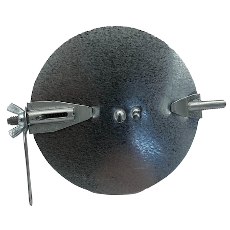 Mitchell Metal 6" Round HVAC Duct Damper, 30 Gauge Galvanized Steel Airflow Control Plate MM-9156