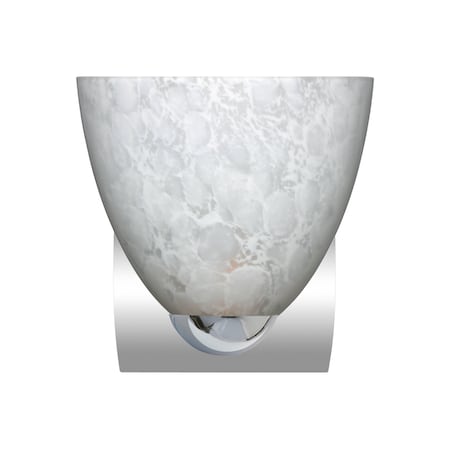 Besa Lighting Sasha Mini Sconce, Carrera, Chrome Finish, 1x9W LED 1WZ-757219-LED-CR