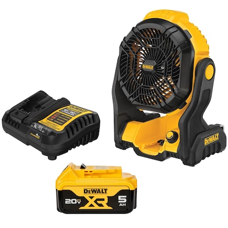 Dewalt Cordless Jobsite Fan, 20 V, Cordless DCE512P1