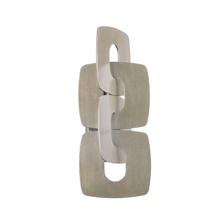 Corbett Lighting Trentino Wall Sconce in Stria Silver Leaf 514-02-SSL