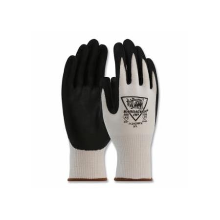 Pip Barracuda Polykor Blended Nitrile Coated Gloves, Large, White, Coated Palm and Fingers, 12PK 813-713HGWFN/L