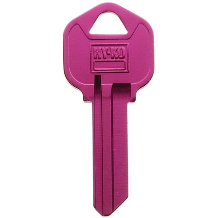 Hy-Ko Key Blank, Aluminum, Painted, For: Kwikset Door Locks 14010KW1