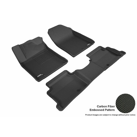 3D Maxpider Kagu R1 R2 Floor Mat for 2018 Hyundai Elantra GT, Black L1HY08101509