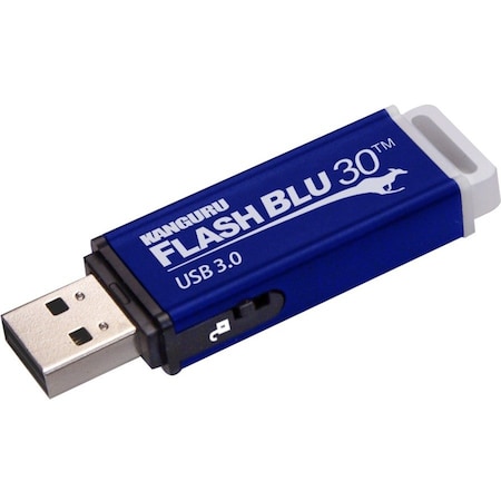 Kanguru DEFENDER ELITE30 SECURE FLASH DRIVE W/PHYSICAL WRITE PROTECT SWITCH-128G KDFE30-128G