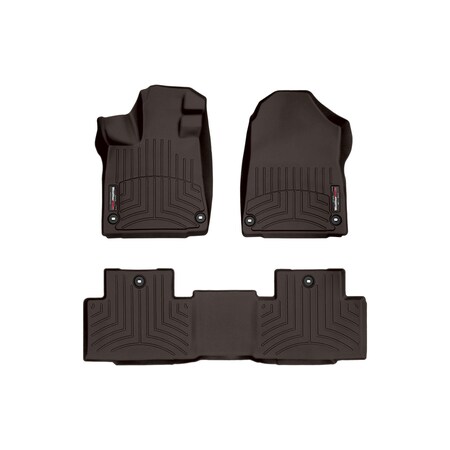 Weathertech Cocoa, Front and Rear Floorliners 471669-1-2