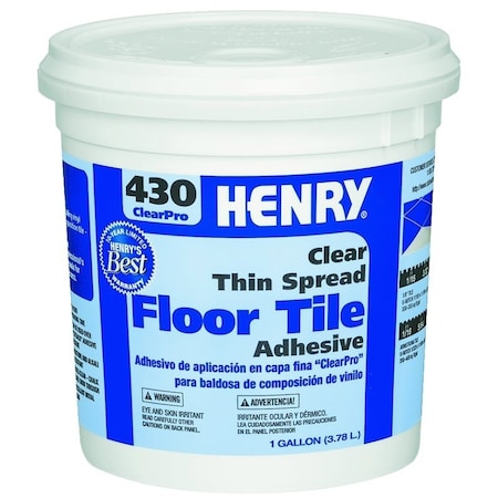 Henry 430 ClearPro Floor Adhesive, Clear, 1 gal Pail 12098