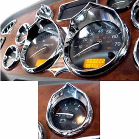 Replacement For Peterbilt 389 Glider Year 2012 Wicked Dash Gauge Cover Kit