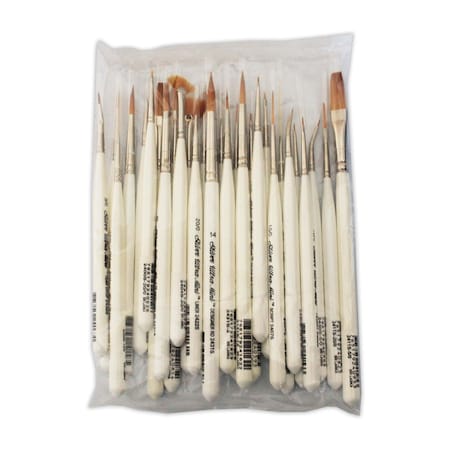 Silver Brush Ultra Mini Complete Brushes, 29-Piece Set UMS-2429S