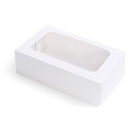 Nashville Wraps Strawberry & Cookie White Window Boxes, 7x4.375x2, 50PK SBCB6M