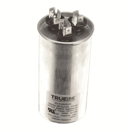 Rheem CAPACITOR - 55/3/370 DUAL ROUN 43-TL55033-R