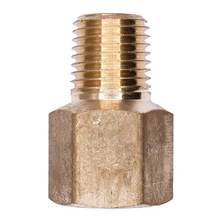 Auveco Brass Pipe Adapter 1/4in Female 1/4in Male, 5PK 327