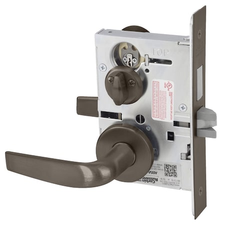 Corbin Russwin Privacy, Bedroom or Bathroom Mortise Lock, CS Lever, A Rose, Oil Rubbed Bronze ML2030 CSA 613