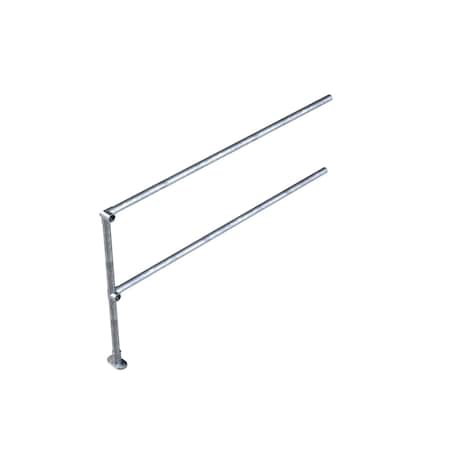 Safety Rail Accu-Fit Express Kit 6ft Extension 90 Deg, Galvanized 400889